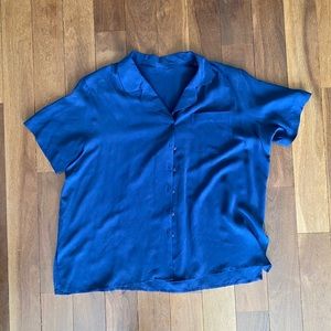 Soft Blue collared shirt with buttons